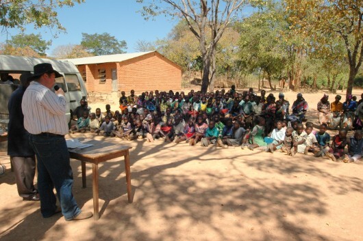Roy Preaching in a Malawi village Roy Preaching in a Malawi village